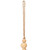 VIC-JE220970 - 5' Ivry Felt Snow/Ntrl Wood Bead Garland - Vickerman