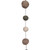 VIC-JE221778 - 6' Gray/Silver Wool Pom Pom Garland - Vickerman