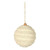 VIC-JE230104 - 4" White Braided Cotton Ball Ornament, 4-Pack - Vickerman