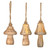 VIC-JE230710 - 2/3/4.5" Medium Wood Mushroom Ornament Set/3 - Vickerman