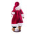 VIC-KV210728 - 28" Red Plaid Velvet Santa Doll W Stand - Vickerman