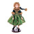 VIC-KV211239 - 18" Green Velvet Fairy Girl With Stand - Vickerman