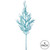 VIC-L162412 - 28" Turquoise Glitter Wild Huck Spray, 6-Pack - Vickerman