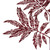 VIC-L162805 - 22" Burgundy Glitter Sumac Spray, 6-Pack - Vickerman