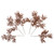 VIC-L162858 - 22" Rose Gold Glitter Sumac Spray, 6-Pack - Vickerman