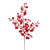 VIC-L191005 - 27" Burgundy Glitter Holly Leaf Spray 12Bx - Vickerman
