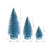VIC-LS190332 - 3"-5"-7" Baby Blue Glitter Oval Tree, 3-Pack - Vickerman