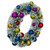 VIC-LS203219 - 18" Frosted Green Wreath Multi Balls - Vickerman