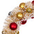 VIC-LS203819 - 18" Frosted Gold Wreath Red/Gold/Silver - Vickerman