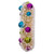 VIC-LS204419 - 18" Frosted Gold Wreath Multi Balls - Vickerman