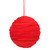 VIC-M173405 - 4.75" Red Gathered Cloth Ball, 3-Pack - Vickerman