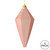 VIC-M183058M - 7" Rose Gold Matte Lantern Ornament 4/Ba - Vickerman