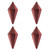 VIC-M183071M - 7" Coral Matte Lantern Ornament, 4-Pack - Vickerman