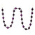 VIC-M183534 - 6' Lilac Stripe Ball Ornament Garland - Vickerman