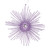 VIC-M184586 - 6.5" Lavender Glitter Snowflake Burst, 6-Pack - Vickerman