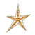VIC-M189058 - 6" Rose Gold Jewel Metal Sea Star, 3-Pack - Vickerman