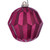 VIC-MC190821D - 5" Berry Red Glitter Faceted Ornament, 3-Pack - Vickerman
