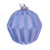 VIC-MC190829D - 5" Periwinkle Glitter Faceted Ornament, 3-Pack - Vickerman