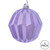 VIC-MC190834D - 5" Lilac Glitter Faceted Ornament, 3-Pack - Vickerman