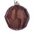 VIC-MC190876D - 5" Mocha Glitter Faceted Ball Ornament, 3-Pack - Vickerman