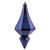 VIC-MC191022D - 8" Cobalt Blue Candy Diamond Finial, 2-Pack - Vickerman