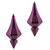 VIC-MC191026D - 8" Plum Candy Diamond Finial, 2-Pack - Vickerman