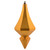 VIC-MC191030D - 8" Antique Gold Candy Diamnd Finial, 2-Pack - Vickerman