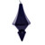 VIC-MC191031D - 8" Midnight Blue Candy Diamond Finial, 2-Pack - Vickerman