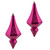 VIC-MC191070D - 8" Fuchsia Candy Diamond Finial, 2-Pack - Vickerman