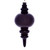VIC-MC197526 - 13" Plum Wood Grain Finial Ornament - Vickerman