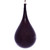 VIC-MC197665 - 4" Burgundy Wood Grain Teardrop Ornament, 2-Pack - Vickerman