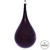 VIC-MC197665 - 4" Burgundy Wood Grain Teardrop Ornament, 2-Pack - Vickerman