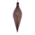 VIC-MC197787 - 12" Pewter Wood Grain Shuttle Ornament, 2-Pack - Vickerman
