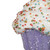 VIC-MC224966 - 4.5" Purple Cupcake Ornament, 2-Pack - Vickerman