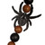 VIC-MC225318 - 6' Orange Black Halloween Garland - Vickerman