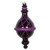 VIC-MT198826D - 10" Plum Candy Glitter Net Drop Ornament - Vickerman
