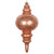 VIC-MT198958D - 13" Rose Gold Candy Glitter Net Finial Ornament - Vickerman
