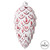VIC-MT202403 - 8" Red Brushed Pinecone Ornament, 2-Pack - Vickerman