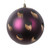VIC-MT221126 - 6" Plum Brush Strokes Ball, 2-Pack - Vickerman