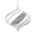 VIC-MT2213510 - 4" White Black Swirl Onion, 4-Pack - Vickerman
