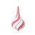VIC-MT2215380 - 8" Red Green Swirl Drop Ornament, 2-Pack - Vickerman