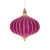 VIC-MT229565 - 4" Dark Purple Onion Ornament, 3-Pack - Vickerman