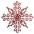 VIC-MT231803 - 9" Red Shiny Snowflake Ornament, 2-Pack - Vickerman