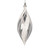 VIC-MT232470 - 7" Clear Shuttle White/Silver Ornament, 3-Pack - Vickerman