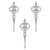 VIC-N174534D - 8" x 2.75" Lilac Shiny Finial 3Bg - Vickerman