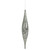 VIC-N176687 - 13" Pewter Mercury Rain Drop, 2-Pack - Vickerman