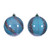 VIC-N231032D - 4" Baby Blue Pearl Sequin Ball Ornament 6/Ass - Vickerman