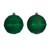 VIC-N231604D - 4" Green Ball Ornament Green/Red Glitter 6/Asst - Vickerman