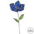 VIC-OF160302 - 23" Blue Hibiscus 8" Flower, 3-Pack - Vickerman