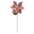 VIC-OF181258 - 20" Rose Gold Poinsettia 14" Flower, 3-Pack - Vickerman
